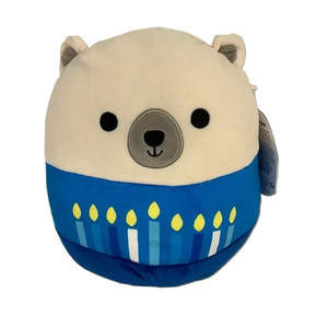 Squishmallows 8" Brooke The Hanukkah Chanukah Polar Bear (7469-R6P1) 