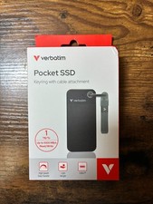 Neuf 1tb 1to Disque dur externe ssd verbatim pocket Ssd Usb c 3.2 et Thunderbolt
