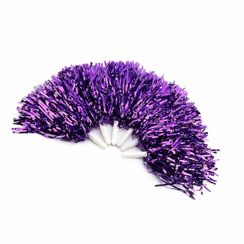Lightweight Cheerleader Pom Poms Sports Party Dance Accessories (purple) - Picture 4 of 22