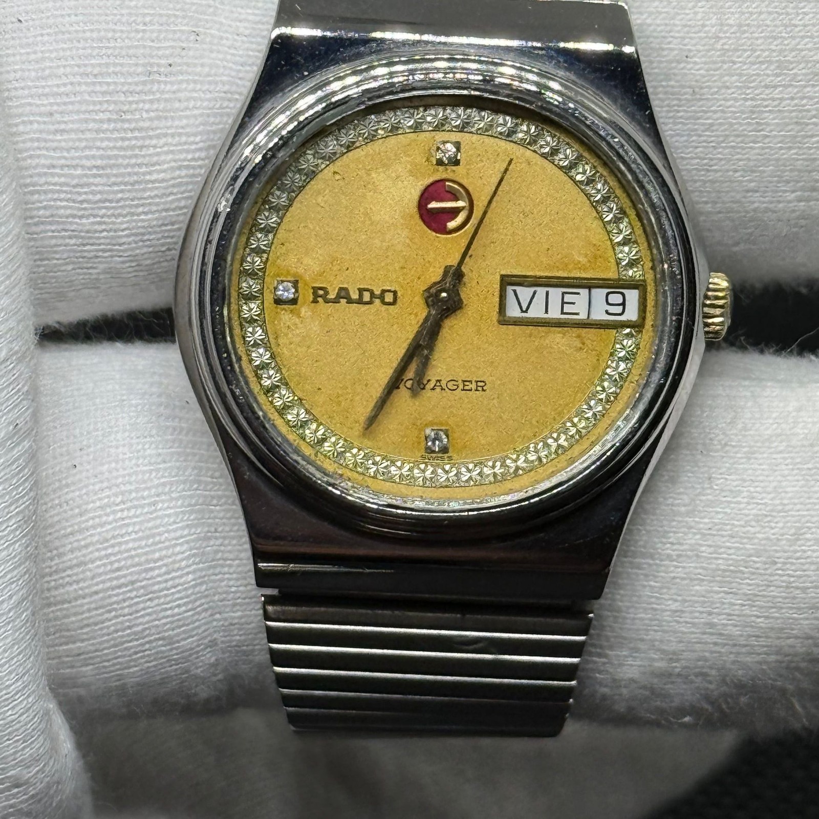 Vintage Rado Voyager Automatic Watch 17 Jewels 36mm 