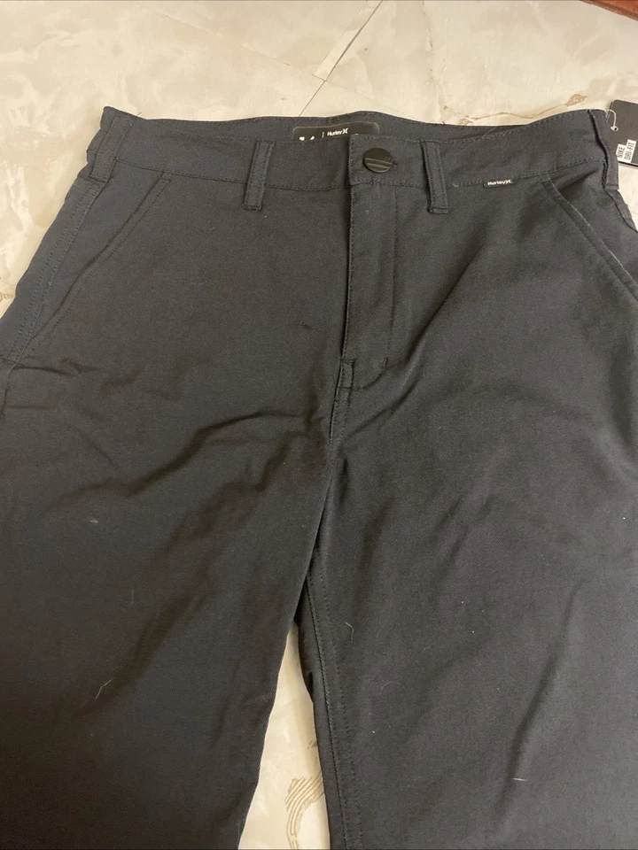 Boys Size 16 Hurley Nwt Lightweight Dress Shorts Black - Image 2 of 4