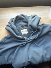 Abercrombie  Fitch Blue Pullover Hoodie Size M Cropped Style 