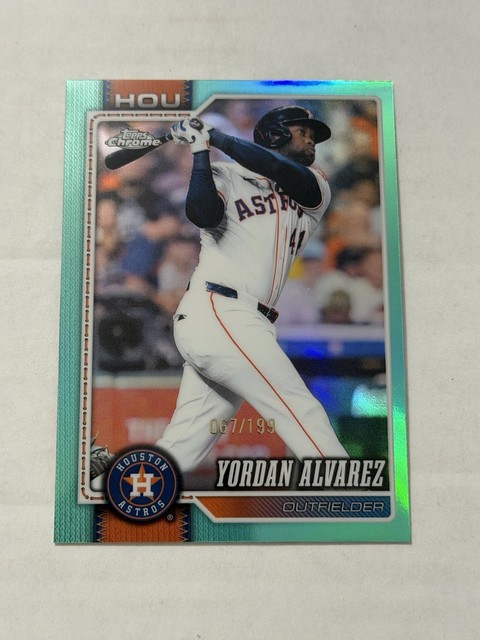 2026 Topps Chrome Yordan Alvarez 67/199 Aqua Refractor MVP BUYBACK Astros