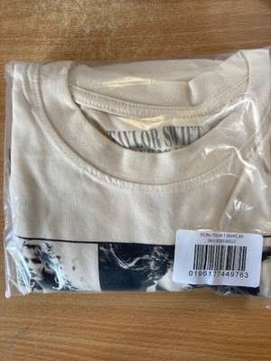Taylor Swift 'Eras Tour' Official Merch T-Shirt-Ecru-Size Xtra Small-New/Sealed