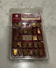 NEW WALNUT HOLLOW HOT STAMPS UPPERCASE ALPHABET SET-BRASS- READ DESCRIPTION
