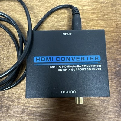 HDMI Audio/Video Converter 1.4 3D 4Kx2K HDMI Toslink Coaxial 3.5mm DC 5V Black