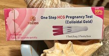 One Step HCG Midstream Pregnancy Test, 3 test sticks per box, exp date 11/2027