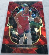 2022-23 Select Basketball Kristaps Porzingis Washington Wizards Red Cracked Ice