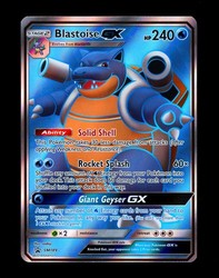 Blastoise GX SM189 Sun & Moon Black Star Promo Full Art Holo
