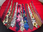 Vintage Tie Lot (11) Silk and Polyester (Hand Painted) — photo 1