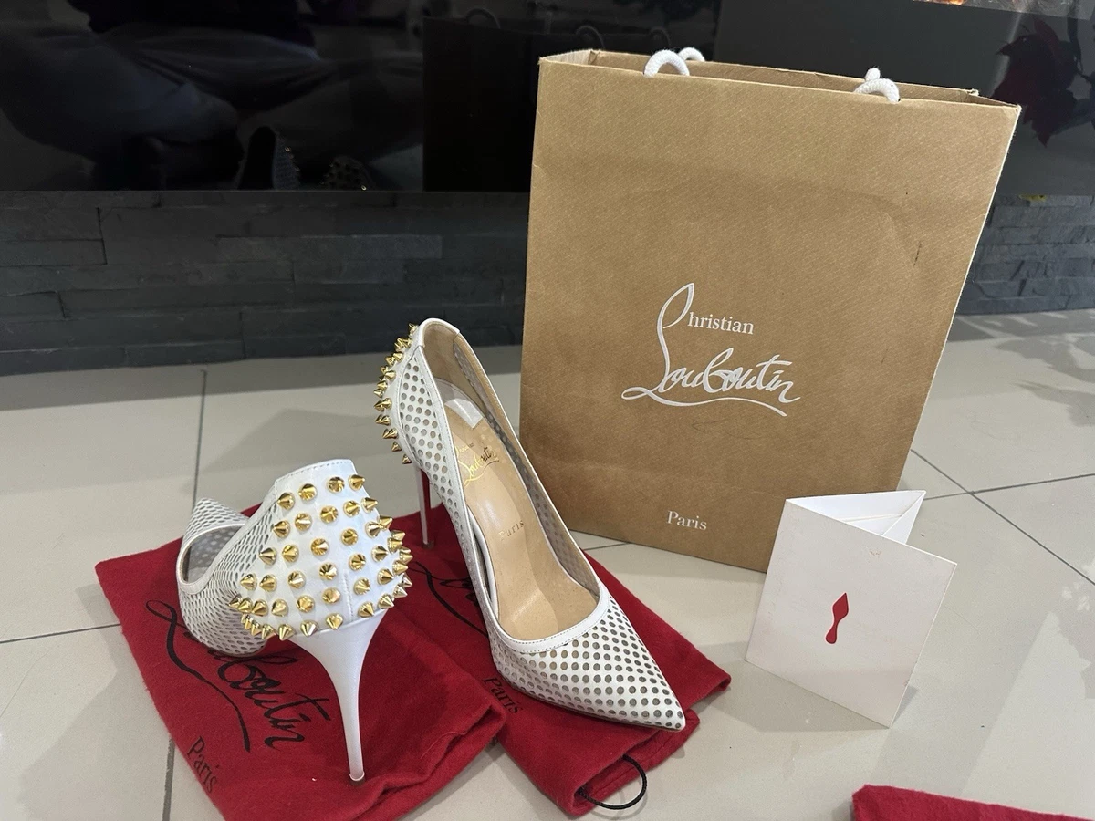 Christian Louboutin Women's White Spikes for sale | eBay