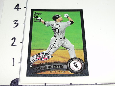 Carlos Quentin TOPPS 2011 #US43 Black Variant SP/60 San Diego PADRES - White Sox
