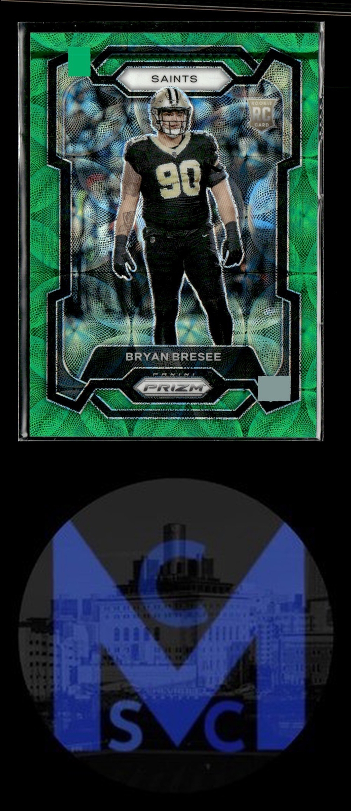 2023 Panini Prizm #372 Bryan Bresee Green Scope #/75