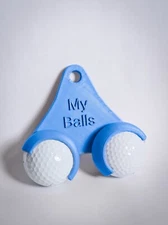 Golf Ball Holder - Custom Name - 3D Printed - Print On Demand - Fast Shipping