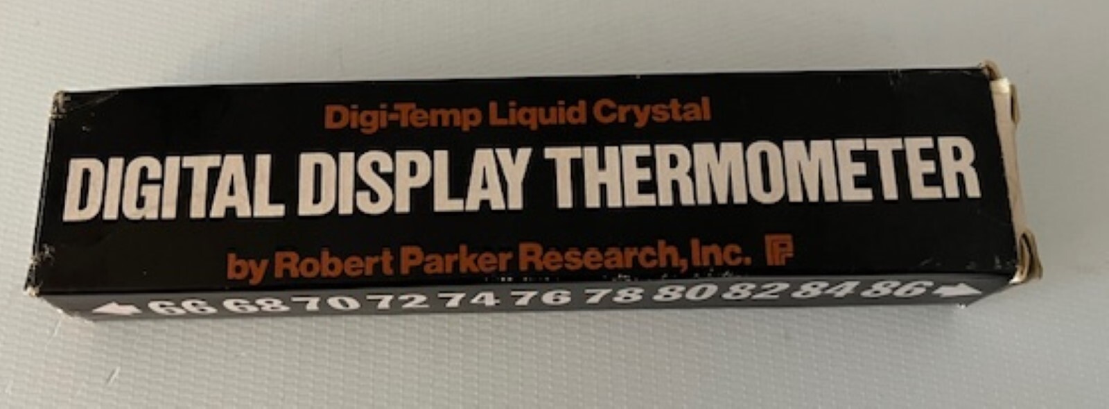 DIGITAL THERMOMETER DIGITEMP LIQUID CRYSTAL ROBERT PARKER RESEARCH