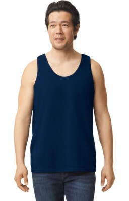 #ad Gildan 2200 Men#x27;s 6oz Ultra Cotton Tank Top Muscle T Shirt XL $12.00