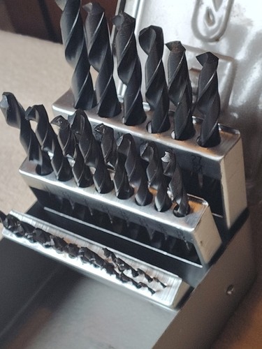 29 Piece 1/16” - 1/2” Drill Bit Set With Metal Latching Storage Box Complete  - Picture 8 of 15