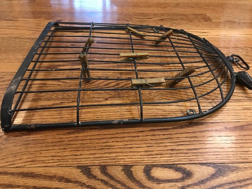 Birdcage Rustic Metal Wall Photo Memo Organizer Board - Picture 7 of 10