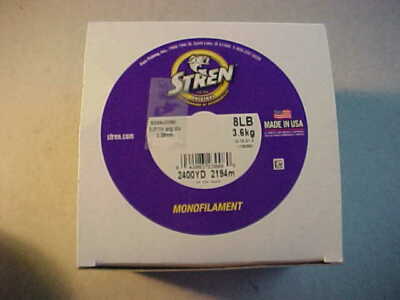 NEW BULK  STREN HI VIS GOLD  Monofilament Fishing Line 8lb TEST Spool 2400 Yards