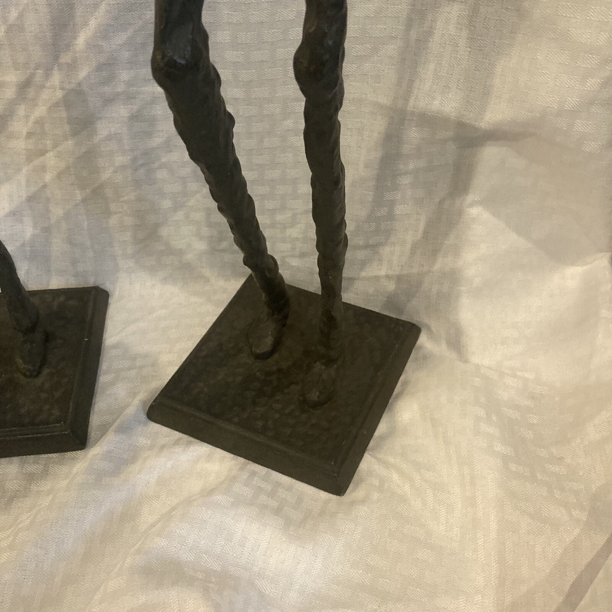 アート・デザイン・音楽 O GACOMETTI Three MCM Metal Jazz Musician Sculptures Giacometti Style