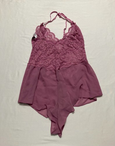 Adore Me Odessa Romper Women's Lingerie Pink M - Picture 3 of 4