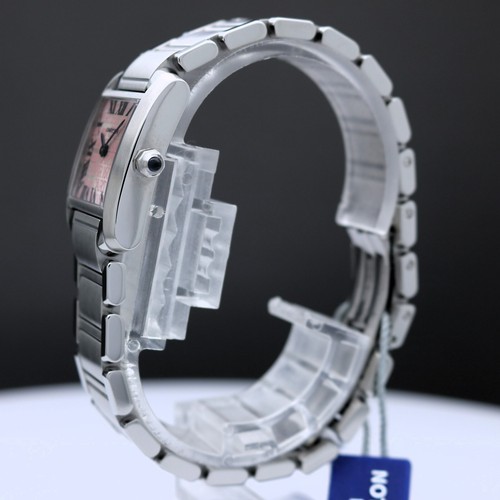 Cartier Tank Francaise 160th Anniversary W51035Q3 Ladies 20mm Quartz WE403 - Picture 3 of 6