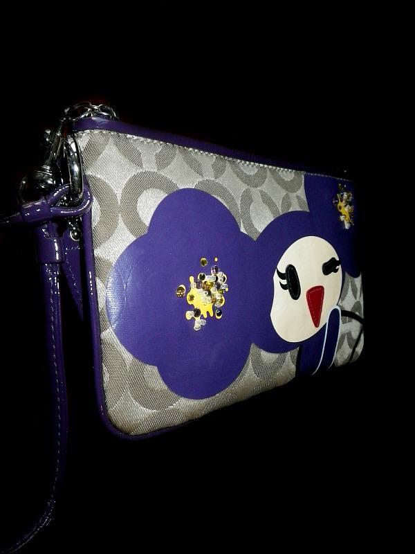 RARE Coach Ltd Ed Poppy Chan Violette Op Art C Large Capacity