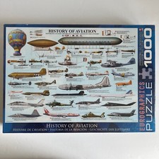 Eurographics History of Aviation 1000 Piece Jigsaw Puzzle   Educational - NEW