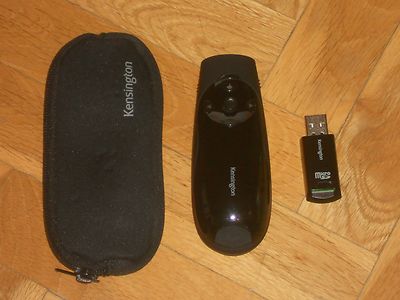 PUNTERO LÁSER VERDE WIRELESS KENSINGTON M01175-T PRO - RANURA SD. BUEN ESTADO-ES