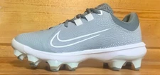 Womens Hyperdiamond 4 Pro MCS Softball Cleats Size 8 GREY/WHITE (MOLDED)