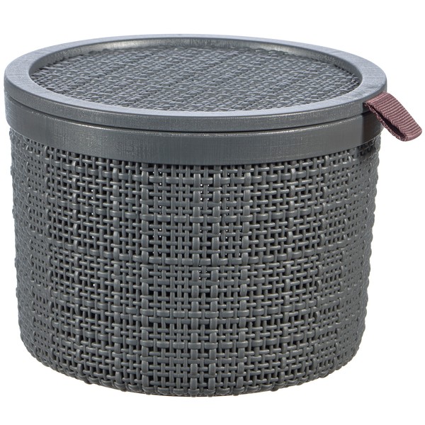 Aufbewahrungskorb Curver BehäLter Rund Organizer Kunststoff Grau 17 X 17 X 13 Cm-image