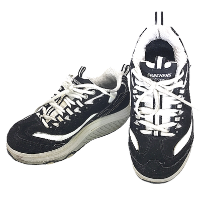 skechers shape ups black