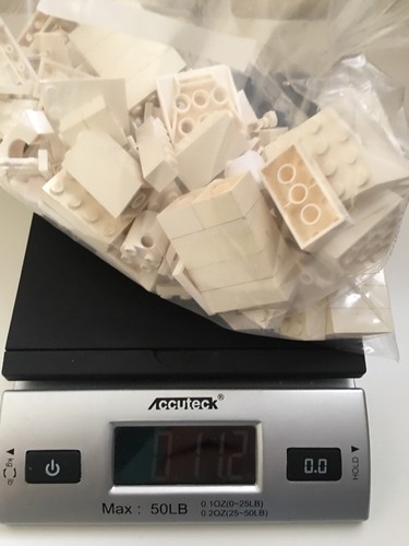 WHITE LEGOS Bulk LOT 11oz parts Random misc pieces 100% Lego Minecraft Pound - Picture 12 of 12