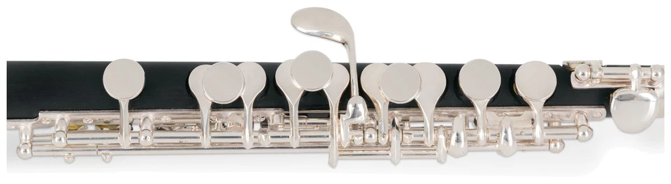 Flauto Piccolo Ottavino in Do Bocchino Alpacca Testata Argentato con Astuccio - Immagine 3 di 4