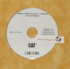 SENR4340 CAT 206B 212B Excavators Factory Repair Service Manual 9BF 3PJ