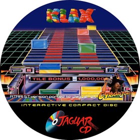 Atari Jaguar CD Game Klax (Atari ST port) in FULL Color DVD case