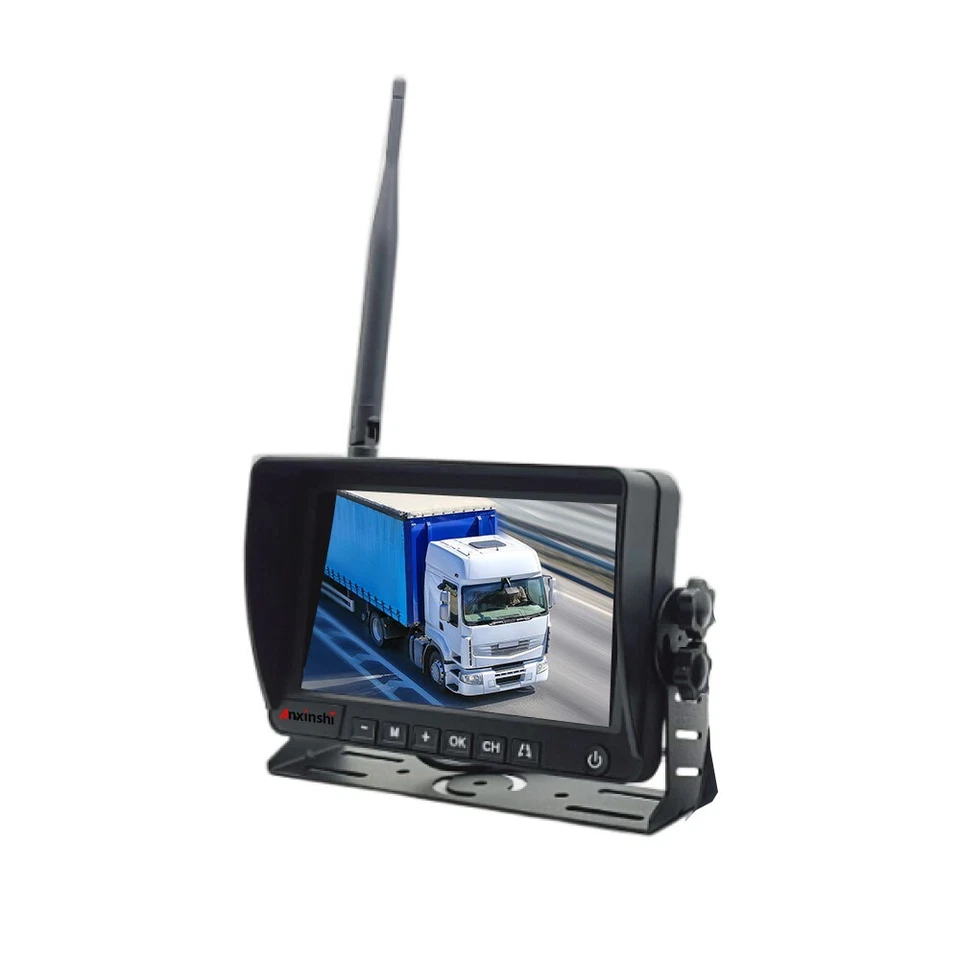 7" Wireless Monitor DVR Solar Backup Camera Rechargeable Magnetic portable Cam - Image 3 of 4