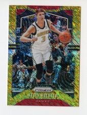 A977 KEVIN HUERTER 2019-20 PRIZM GOLD FOTL REFRACTOR 9/10 #34 HAWKS RARE SP