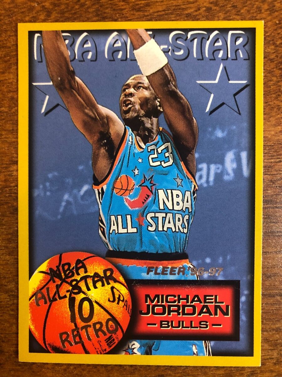 96-97 Fleer NBA All Star Retro #312 Michael Jordan! Chicago 96-97 Fleer NBA All Star Retro #312 Michael Jordan! Chicago