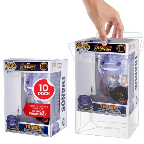10" Funko Pop Protectors - Clear PET, 0.35mm 10x EVORETRO 