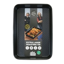 Hairy Bikers Extra Large Roasting Tin Black 40x28x8cm Non-Stick dishwasher Safe