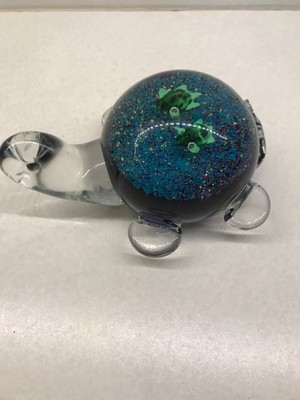 Miniature Hand Blown Art Glass Sea Turtle Figurine 6 Inch Long | eBay