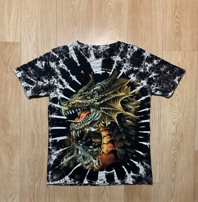 🔥🐉 Dragon All Printed Y2K Multicolor T-Shirt | eBay