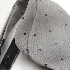 Men's Self-tied Bow Tie Big bow tie Butterfly Bow tie Grey Blue Polka Dot S604