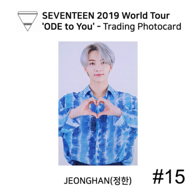 SEVENTEEN 2019 World Tour Ode to you Trading Photocard | eBay