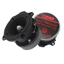 3" 120 Watt RMS 4-Ohm Super Bullet Tweeters W/ Crossover Pair PRO-TW220B DS18
