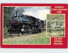 Postcard The Railroad Georgia's Stone Mountain Park USA