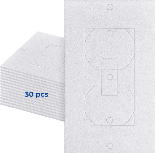 Wall Insulation Outlet Insulators Draft Sealers, 30 Pack Electrical Outlet Insul