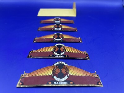 Lot of 5 Indian Tabac Cigar Co. Maduro Vintage cigar bands