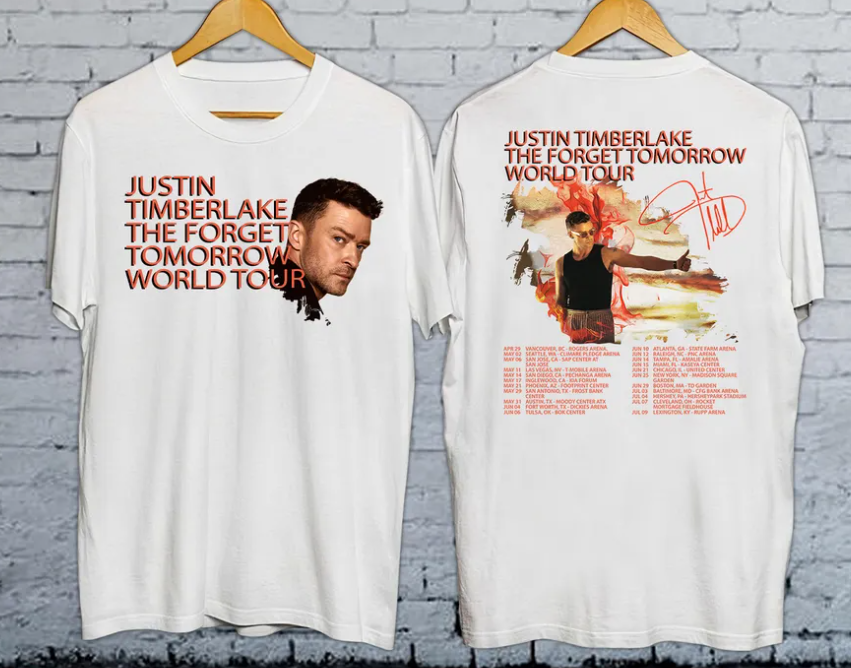 Justinn Timberlake Tour 2024 tshirt